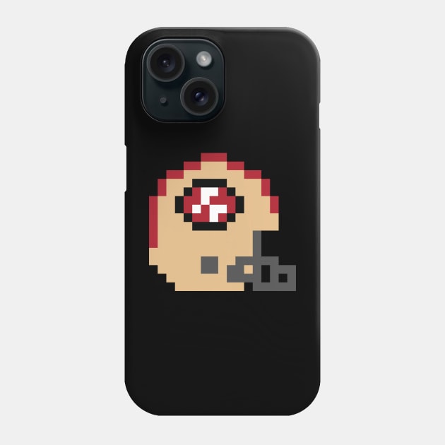 8 Bit San Francisco 49ers Helmet Phone Case by N8I