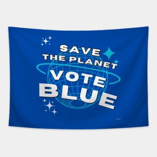 Save the Planet, Vote Blue Tapestry
