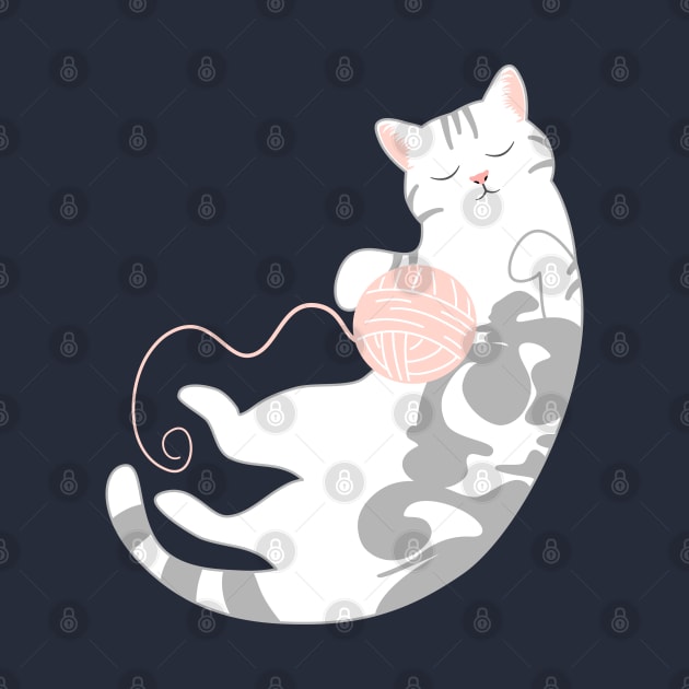 American Shorthair Cat and Balls by LulululuPainting