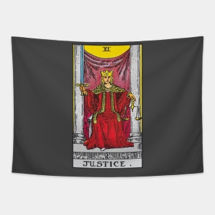 The Justice tarot card Tapestry