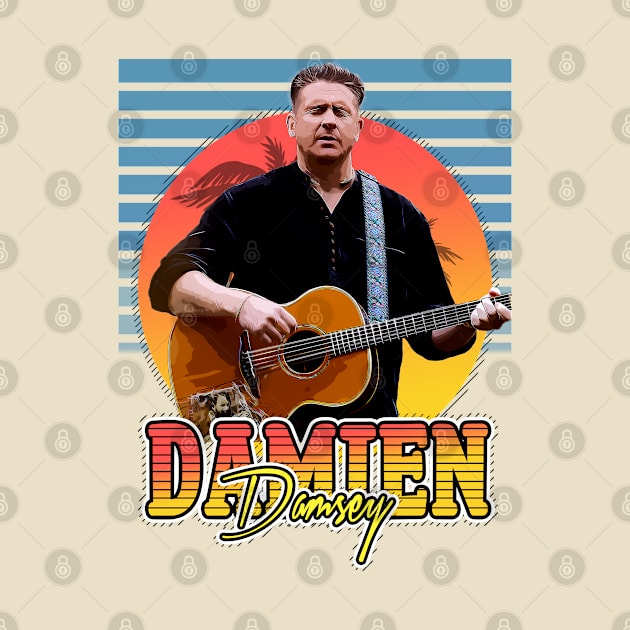 Retro Flyer Style Danien Damsey Fan Art Design by Now and Forever