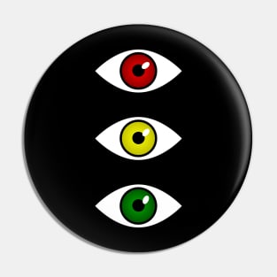 Traffic Eyes Pin