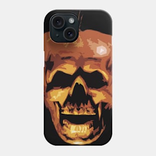 Pumpkin skull Phone Case