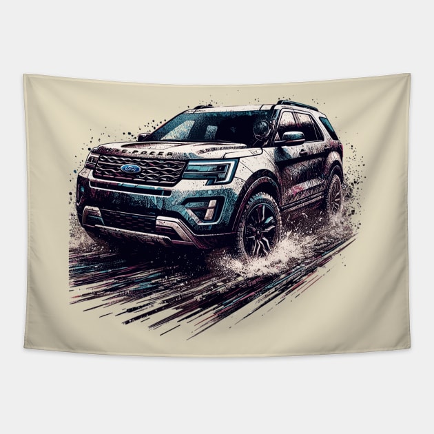 Ford Explorer Tapestry by Vehicles-Art