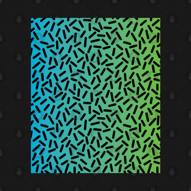 90s Retro Pattern Teal Green Gradient by SubtleSplit