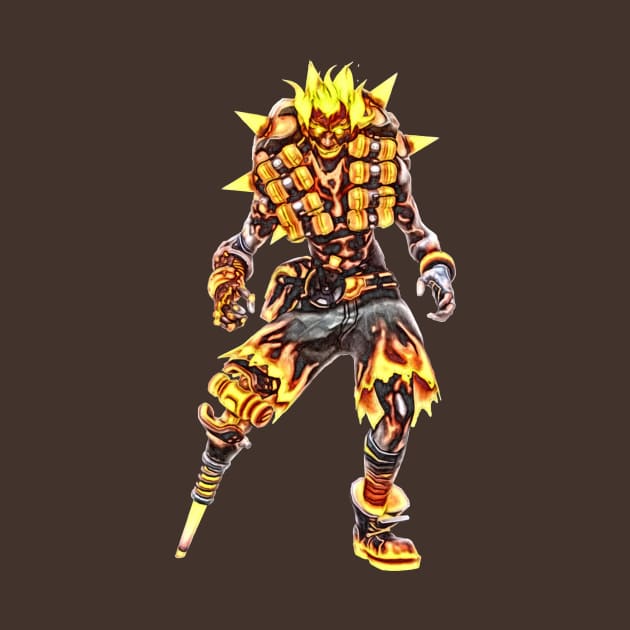 Overwatch Junkrat Inferno Halloween Skin by Green_Shirts