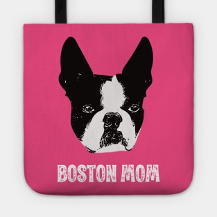 Boston Bull Terrier Face Tote