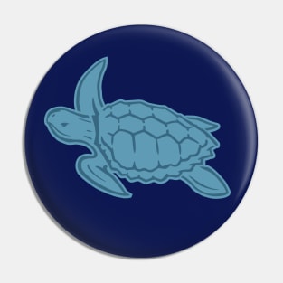 Blue Sea Turtle Pin