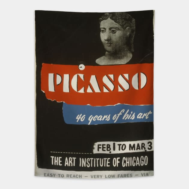 Picasso – 40 Years Of His Art (1936) Tapestry by notalizard