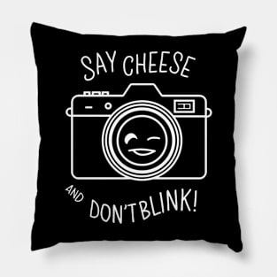 Say cheese and don't blink, photographer Pillow