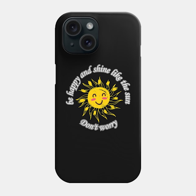 tarot smiling sun and happy shining sun Phone Case by riverabryan129