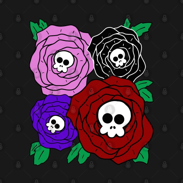 Skull Roses by SNK Kreatures