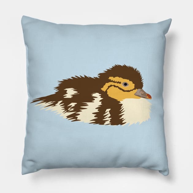 Duckling Mandarin Duck Pillow by stargatedalek