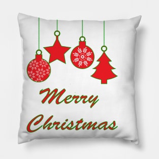 Hanging Christmas ornaments Pillow