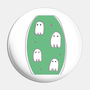 Halloween cute ghosts and hearts fall decor Pin