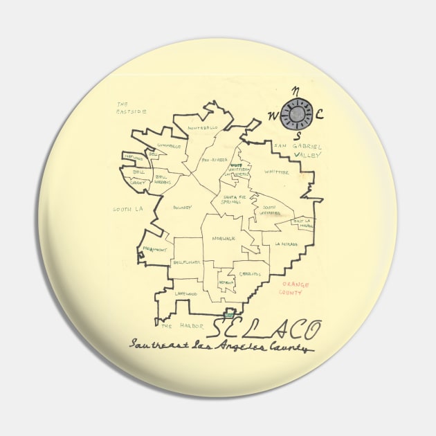 Southeast Los Angeles County Pin by PendersleighAndSonsCartography