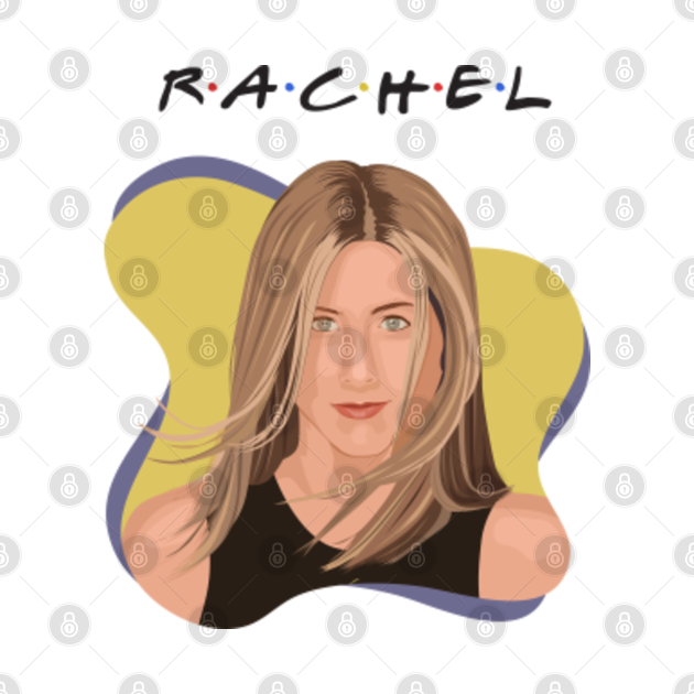 Rachel Friends Tv Show Portrait Illustration Friends Tv