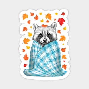 Autumn raccoon Magnet