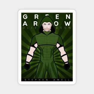 Heroes Unmasked: Green Arrow Tooniefied Poster Magnet