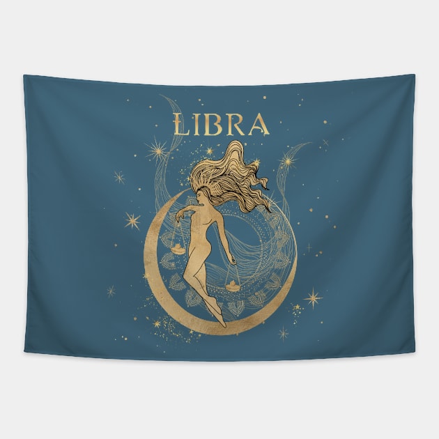 Libra zodiac sign Tapestry by ArtStyleAlice