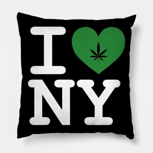 I Love DC Cannabis Medical Marijuana Pot Leaf Design Pillow