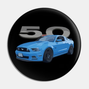 GRABBER BLUE MUSTANG GT S197 Pin