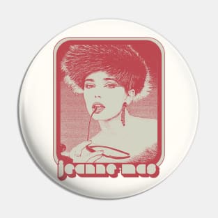 Jeanne Mas /// Retro Aesthetic Fan Design Pin