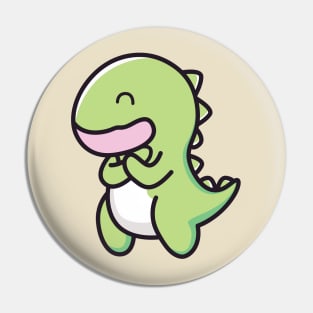 Kawaii Cute Dinosaur - Perfect baby gift for dinosaur lovers Pin