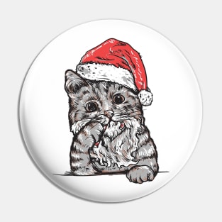 Christmas cat Pin