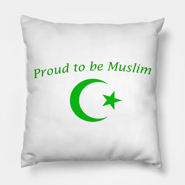 Proud Muslim Pillow by Muhamed992