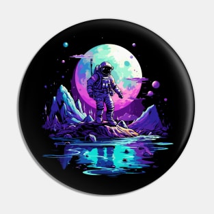 astronaut in planet Pin