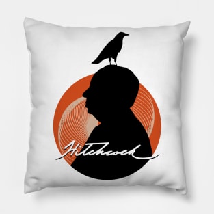 Hitchcock Bird by CRE8TVT Pillow