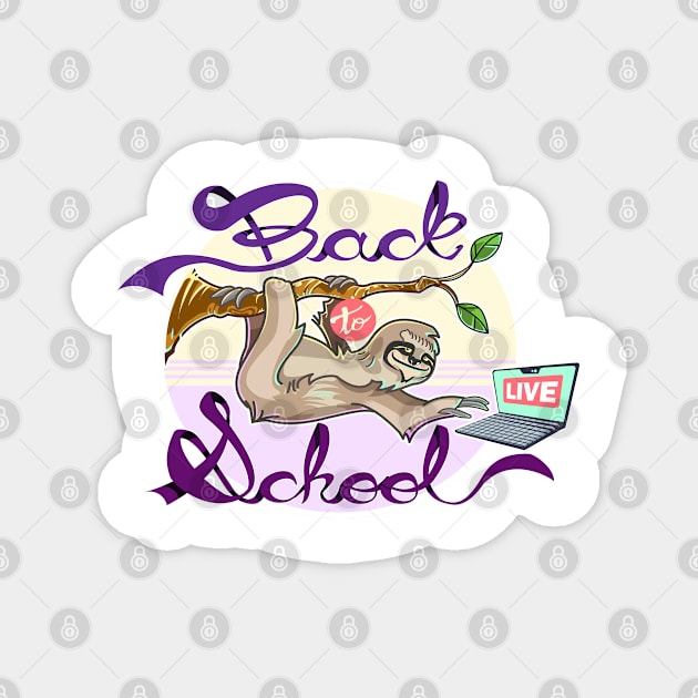 Back to School 2020 | Sloth Magnet by Los Bello's