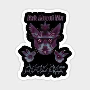 Goth Ask About My Cat Magnet