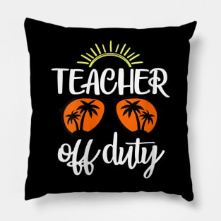 Womens Teacher Off Duty Sunglasses Beach Summer Sunset Pillow