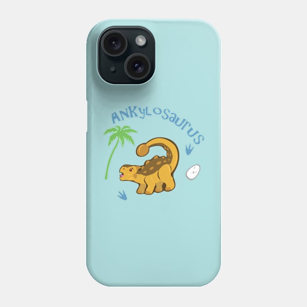 Cute Ankylosaurus Phone Case by SakuraDragon