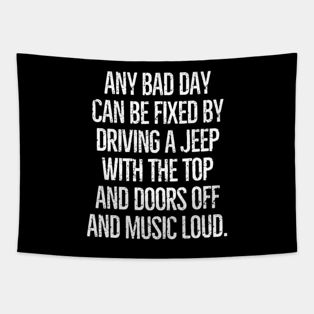 Saved by the jeep! Tapestry by mksjr