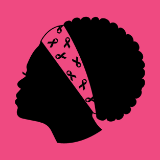 Black Woman Breast Cancer Awareness T-Shirt