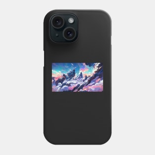 Abstract Anime Clouds Phone Case