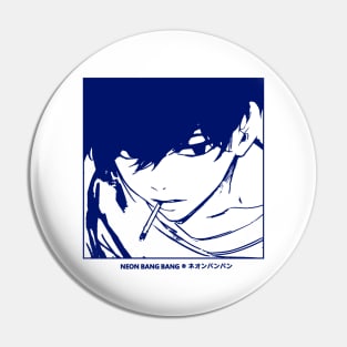 Anime Boy Smoking Grunge Aesthetic JRock Style Pin