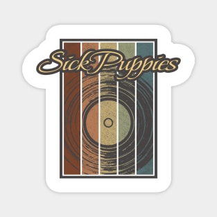 Sick Puppies Vynil Silhouette Magnet