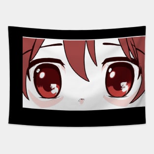 Red Anime eyes Tapestry