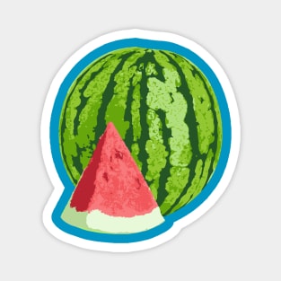 Minimalist Abstract Nature Art #60 Watermelon Magnet