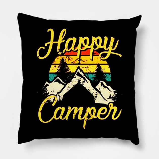 Happy Camper Pillow by hananfaour929