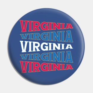 NATIONAL TEXT ART USA VIRGINIA Pin