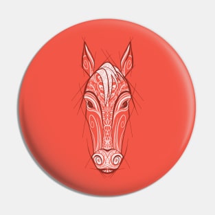 Horse - Chinese Zodiac - Animal Drawing Pin