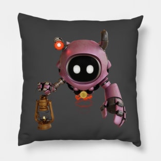 Pink Cute Robot Pillow