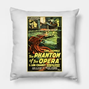 THE PHANTOM OF THE OPERA Advertisement Vintage Musical Theatre Pillow