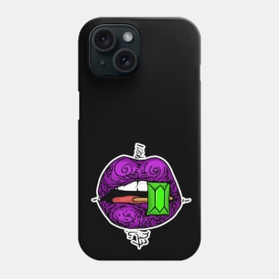 purple lips Phone Case