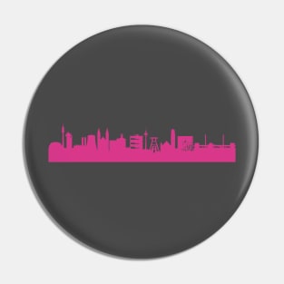 Ruhrpott skyline pink Pin